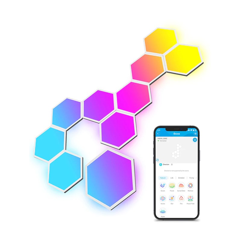 Govee Glide Hexa Light Panels - 10 Pack Govee Glide Hexa Light Panels - 10 Pack